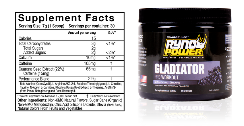 GLADIATOR Pre-Workout Drink Mix