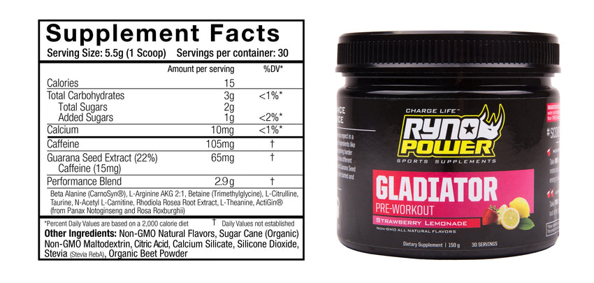 GLADIATOR Pre-Workout Drink Mix