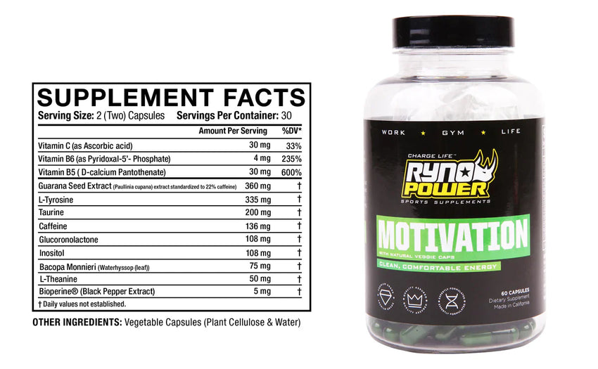 MOTIVATION Pre-Workout Focus Energy Supplement